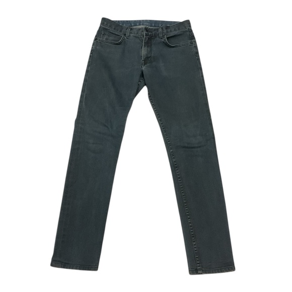 Helmut Lang Mens Steel Blue Skinny Jeans